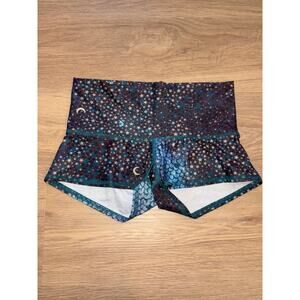 Teeki Blue mermaid yoga/pilates hot/short shorts size small